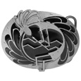 Kokopelli  (Diamond Cut) Enameled Belt Buckle